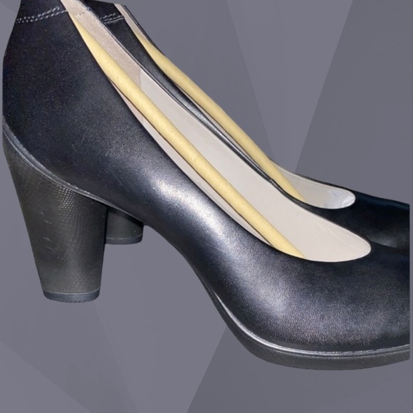 ECCO SCULPTURED 75 CLASSIC BLACK NOIR LEATHER 4” PUMP •SIZE:10/10.5 •WOMENS •NEW - Picture 4 of 13